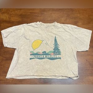 Save nature crop t shirt